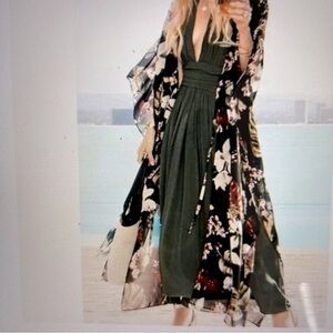 WALTER BAKER Tropical Print Caftan 'Tulum', One Size  -  NWT